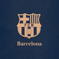 Barcelona Football Team Rug: Blue Soccer Ball Theme