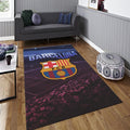 Barcelona Soccer Team Rug: Football Fan Gift