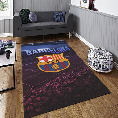 Barcelona Soccer Team Rug: Football Fan Gift