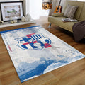 Barcelona Football Rug: Blue & White Soccer Team Carpet