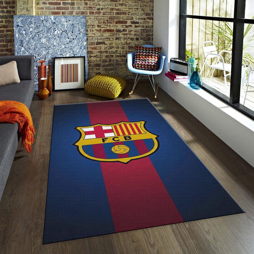 Barcelona Soccer Team Rug: Football Fan Gift