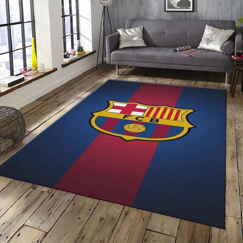 Barcelona Soccer Team Rug: Football Fan Gift