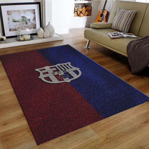 Barcelona Football Club Rug: Velvety Soft Soccer Team Carpet