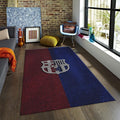 Barcelona Football Club Rug: Velvety Soft Soccer Team Carpet