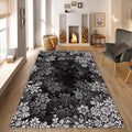 Floral Rug Abstract rug Abstract Forms Accent Carpet Rothko Style