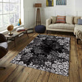 Floral Rug Abstract rug Abstract Forms Accent Carpet Rothko Style