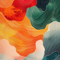 Abstract rug, Abstract Forms Accent Carpet