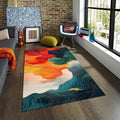 Abstract rug, Abstract Forms Accent Carpet