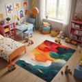 Abstract rug, Abstract Forms Accent Carpet