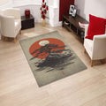 Japanese Hokusai Rug, Tree Rug