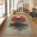 Japanese Hokusai Rug, Tree Rug