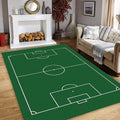 Football Pitch Rug, Living Room Rug, Area Rug, Football Team