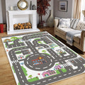City Road Kids Play Rug, Nursery Decor, Road Playground