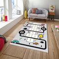 Hopscotch Kids Play Rug, Nursery Decor, Road Playground