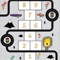 Hopscotch Kids Play Rug, Nursery Decor, Road Playground