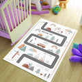 City Road Kids Play Rug, Nursery Decor, Road Playground