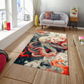 Octopus Rug, Colorful Living Room Rug, Octopus Art Floor Rug