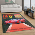 Ferrari F1 Rug, Ferrari F40 Car Rug: Custom Team Ferrari Carpet
