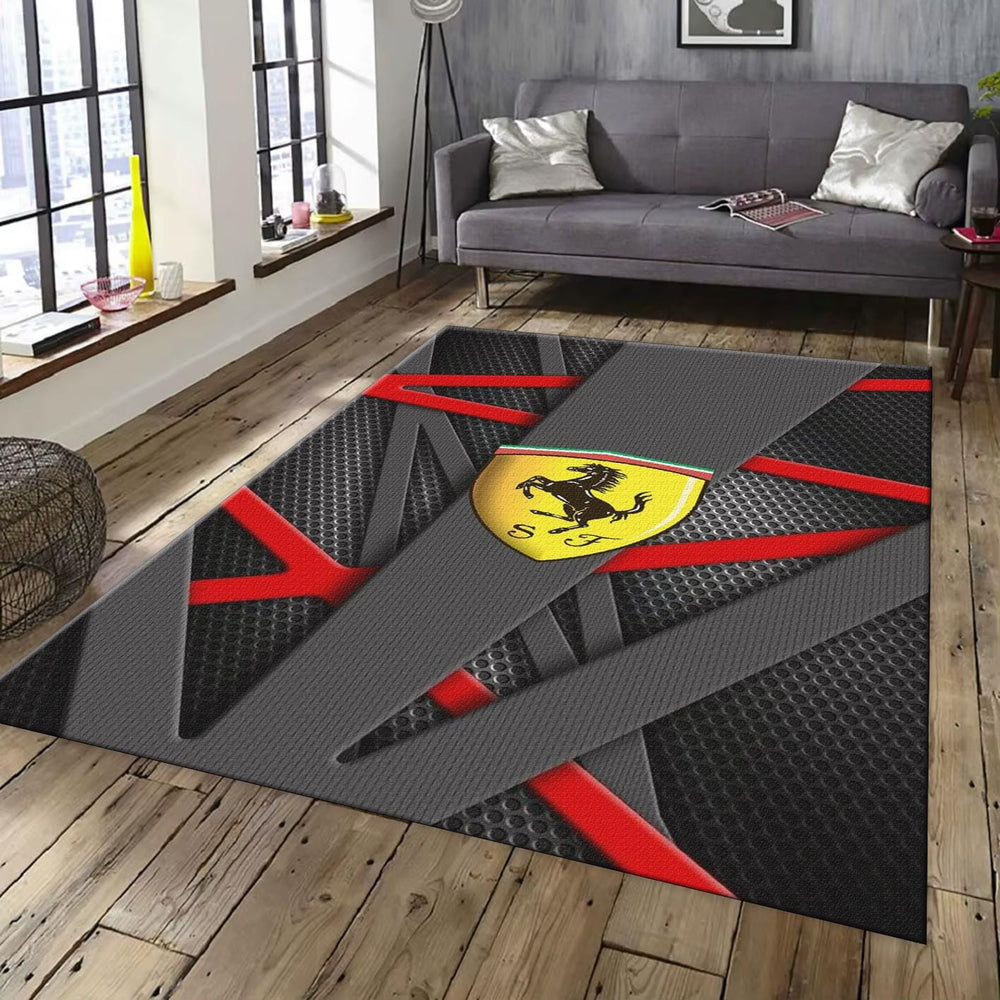 Ferrari F1 Rug F1 Design Formula 1 Racing Carpet for Garage &