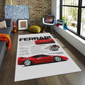 Ferrari F1 Rug Ferrari Rug Formula 1 Racing Carpet for Garage &