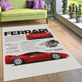 Ferrari F1 Rug Ferrari Rug Formula 1 Racing Carpet for Garage &