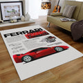 Ferrari F1 Rug Ferrari Rug Formula 1 Racing Carpet for Garage &