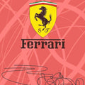 Ferrari F1 Rug Ferrari Car Rug: Custom Velvety Carpet for Office