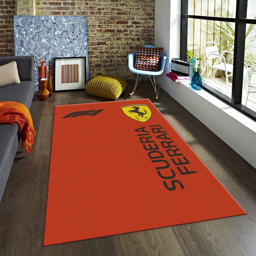 Ferrari F1 Rug Scuderia Ferrari Formula 1 Racing Carpet for