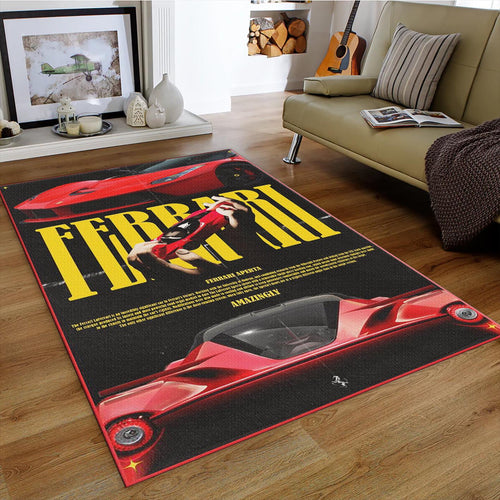 Ferrari F1 Rug Ferrari Rug Formula 1 Racing Carpet for Garage &