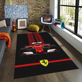 Ferrari F1 Rug Ferrari Formula Car Rug: Custom Team Racing Carpet