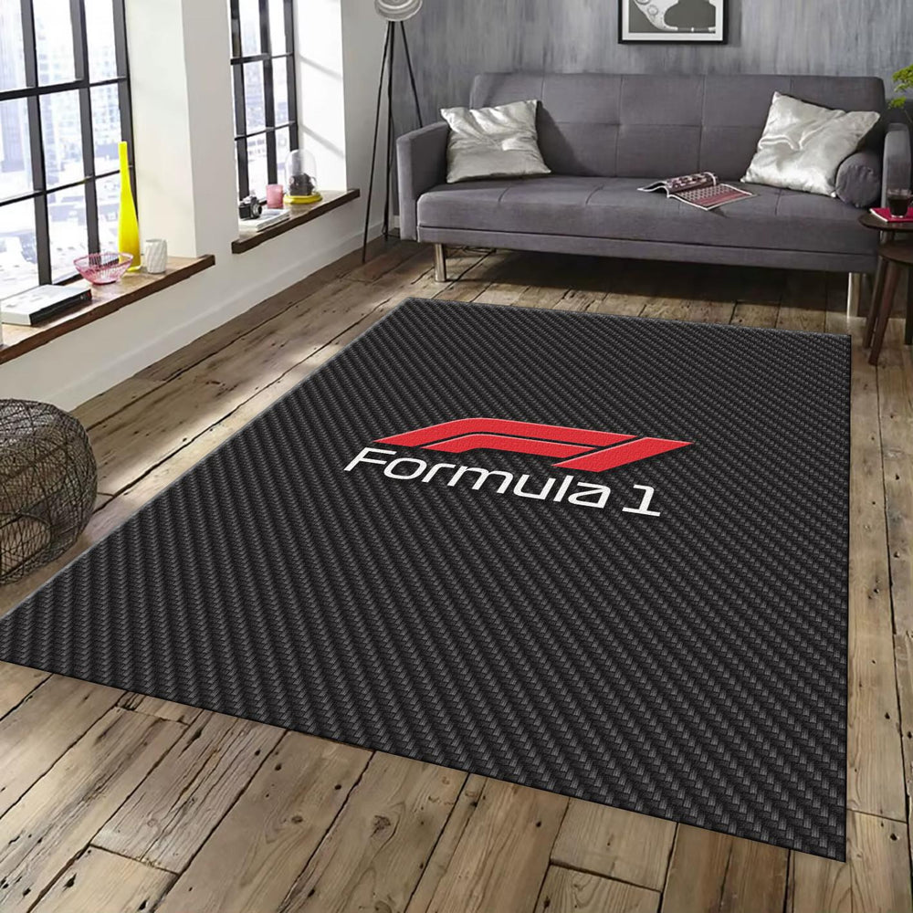 Ferrari F1 Rug Ferrari F1 Team Rug: Carbon Fiber Formula 1 Racing