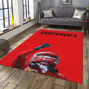 Ferrari F1 Rug, Ferrari Team Rug: Custom Racing Car Carpet