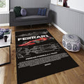 Ferrari F1 Rug, Ferrari F1 Team Rug: Custom Racing Car Carpet