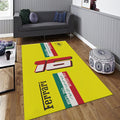 Ferrari F1 Rug Ferrari F16 Racing Rug: Custom Team Ferrari Carpet