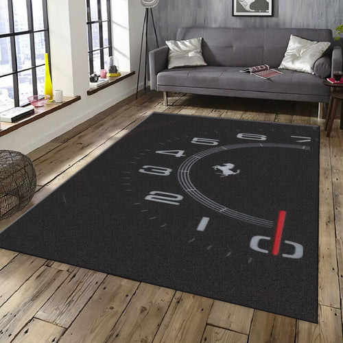 Ferrari F1 Rug Ferrari Speedometer Rug: Team Ferrari Custom