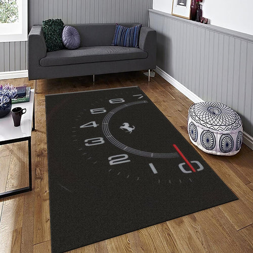 Ferrari F1 Rug Ferrari Speedometer Rug: Team Ferrari Custom