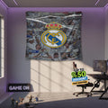 Real Madrid Rug Real Madrid CF Tapestry: Real Madrid Crew Logo
