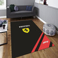 Ferrari F1 Rug, Ferrari F1 Rug: Black & Red Lines
