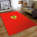 Ferrari F1 Rug, Ferrari Horse Logo Rug: Red Automotive Decor