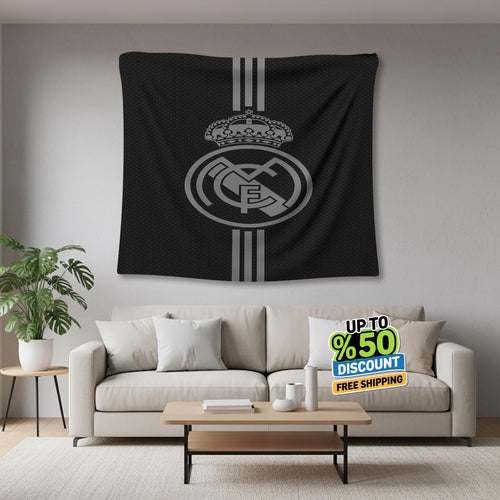 Real Madrid Rug Real Madrid CF Tapestry: Real Madrid Logo Woven