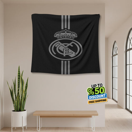 Real Madrid Rug Real Madrid CF Tapestry: Real Madrid Logo Woven