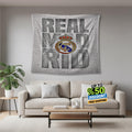 Real Madrid Rug Real Madrid CF Tapestry: Real Madrid Custom Logo