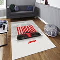 Ferrari F1 Rug, Ferrari F1 Rug: Black & Red Racing Lines