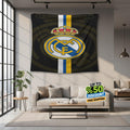 Real Madrid Rug Real Madrid CF Tapestry: Real Madrid Custom Logo