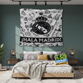 Real Madrid Rug Real Madrid CF Tapestry: Real Madrid Custom Logo