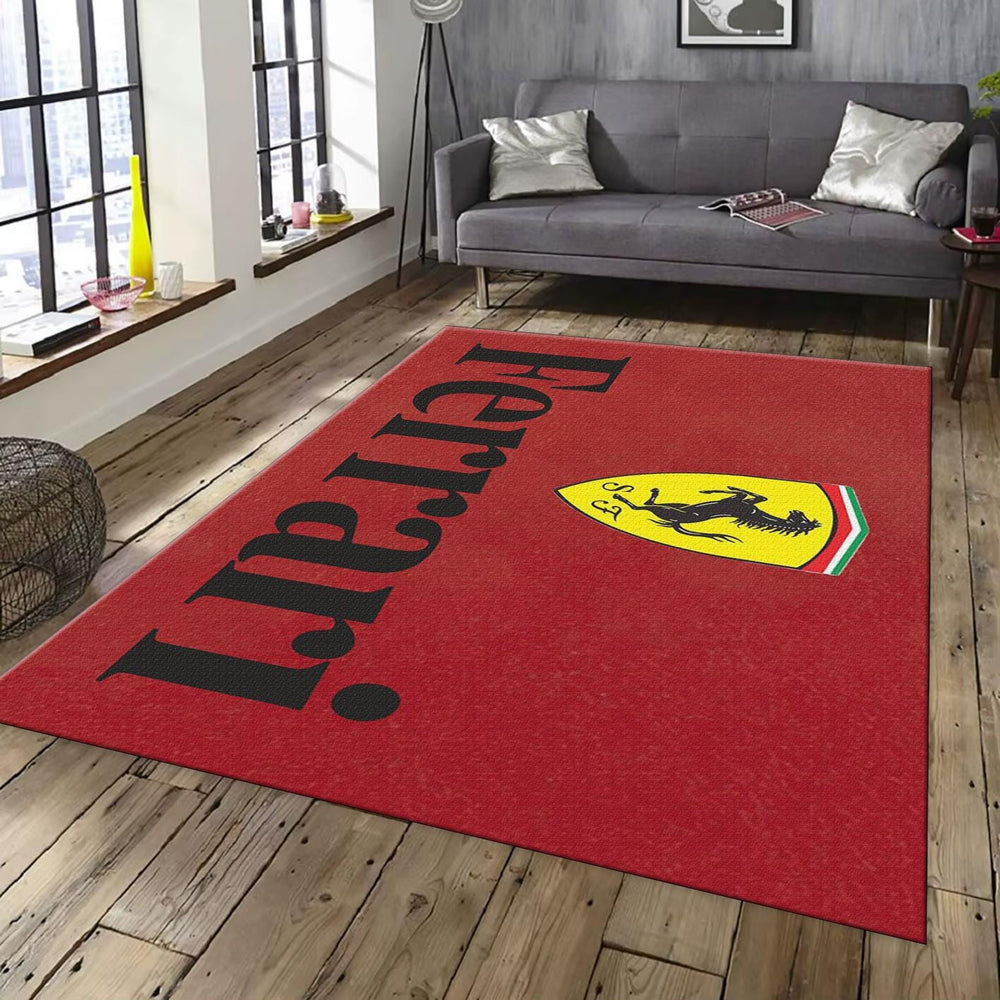 Ferrari F1 Rug, Ferrari Custom Rug: Velvety Soft Pile