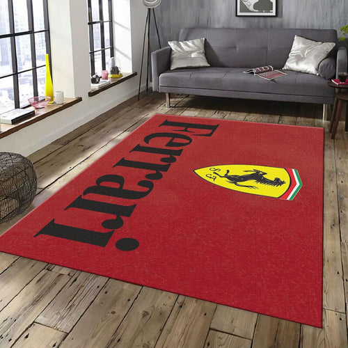Ferrari F1 Rug, Ferrari Custom Rug: Velvety Soft Pile