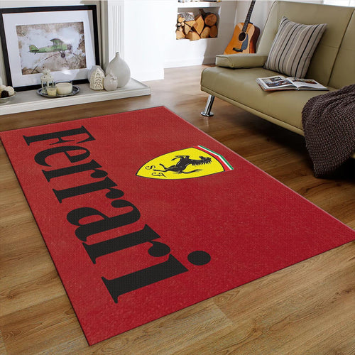 Ferrari F1 Rug, Ferrari Custom Rug: Velvety Soft Pile