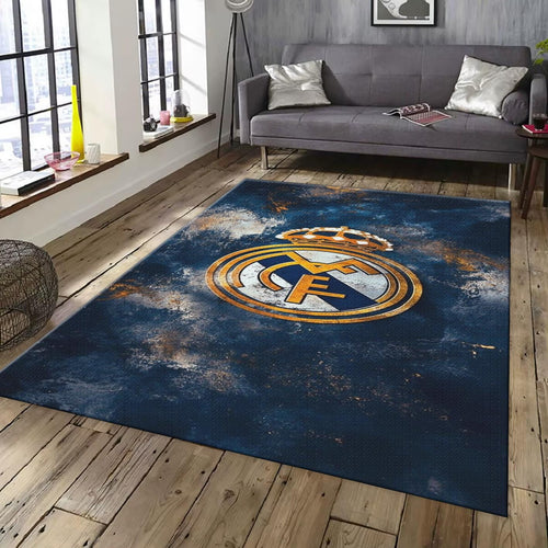 Real Madrid Rug, Real Madrid Football Rug: Vintage Style