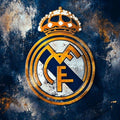 Real Madrid Rug, Real Madrid Football Rug: Vintage Style